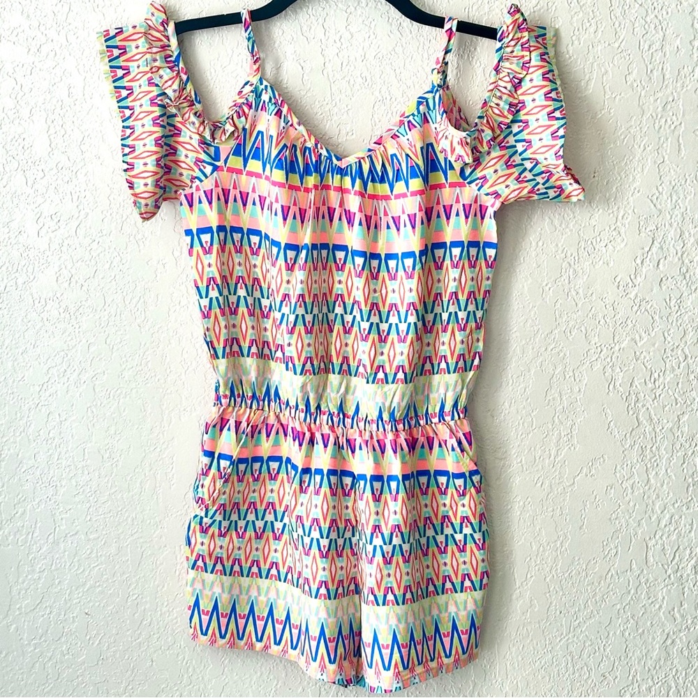 Colorful Geometric Romper Size XS - Picture 3 of 15